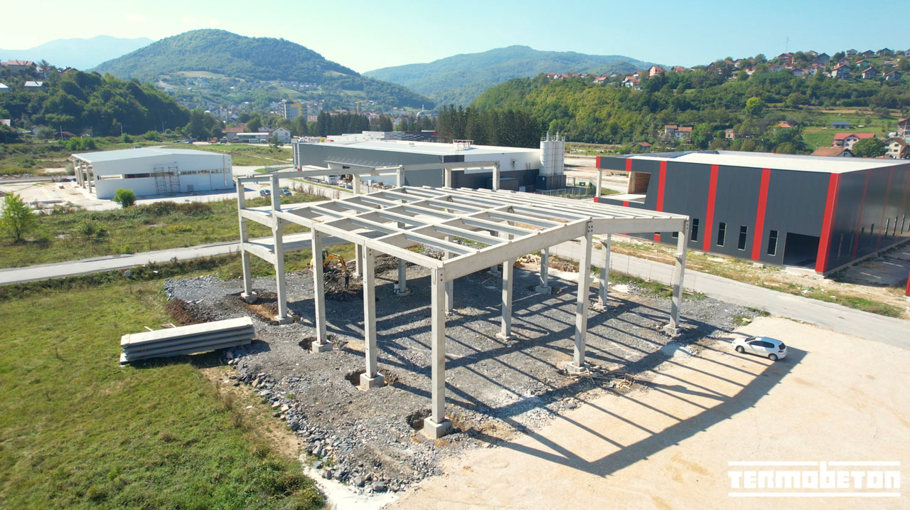 Izgradnja i montaža AB konstrukcije poslovnog objekta u Hadžićima