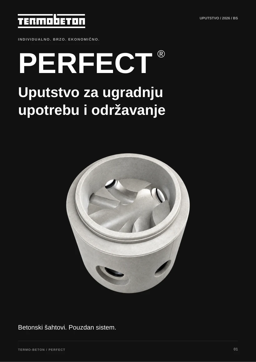 Naslovnica dokumenta Uputstvo za ugradnju