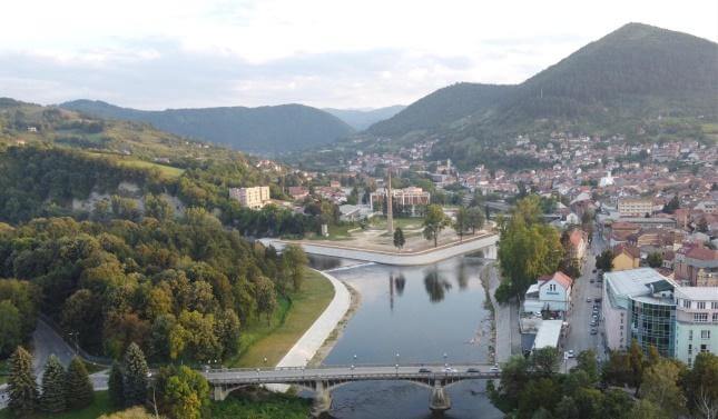 Uređenje korita rijeke Bosne u Visokom