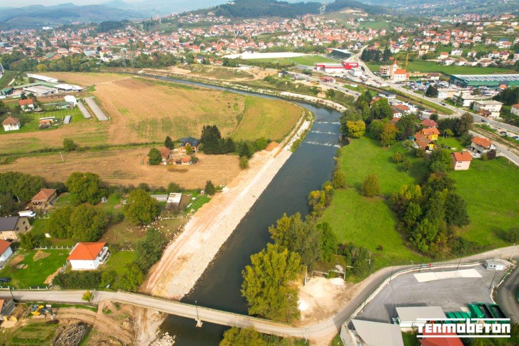 Uređenje korita rijeke Bosne u Ilijašu