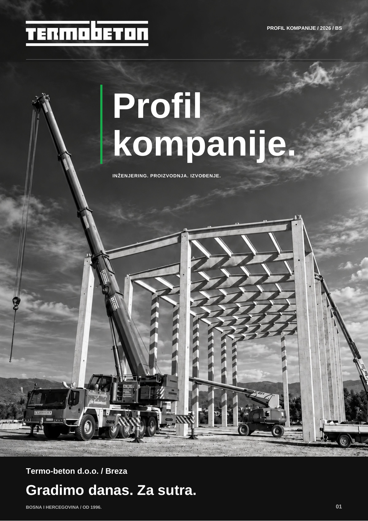 Naslovnica dokumenta Profil kompanije